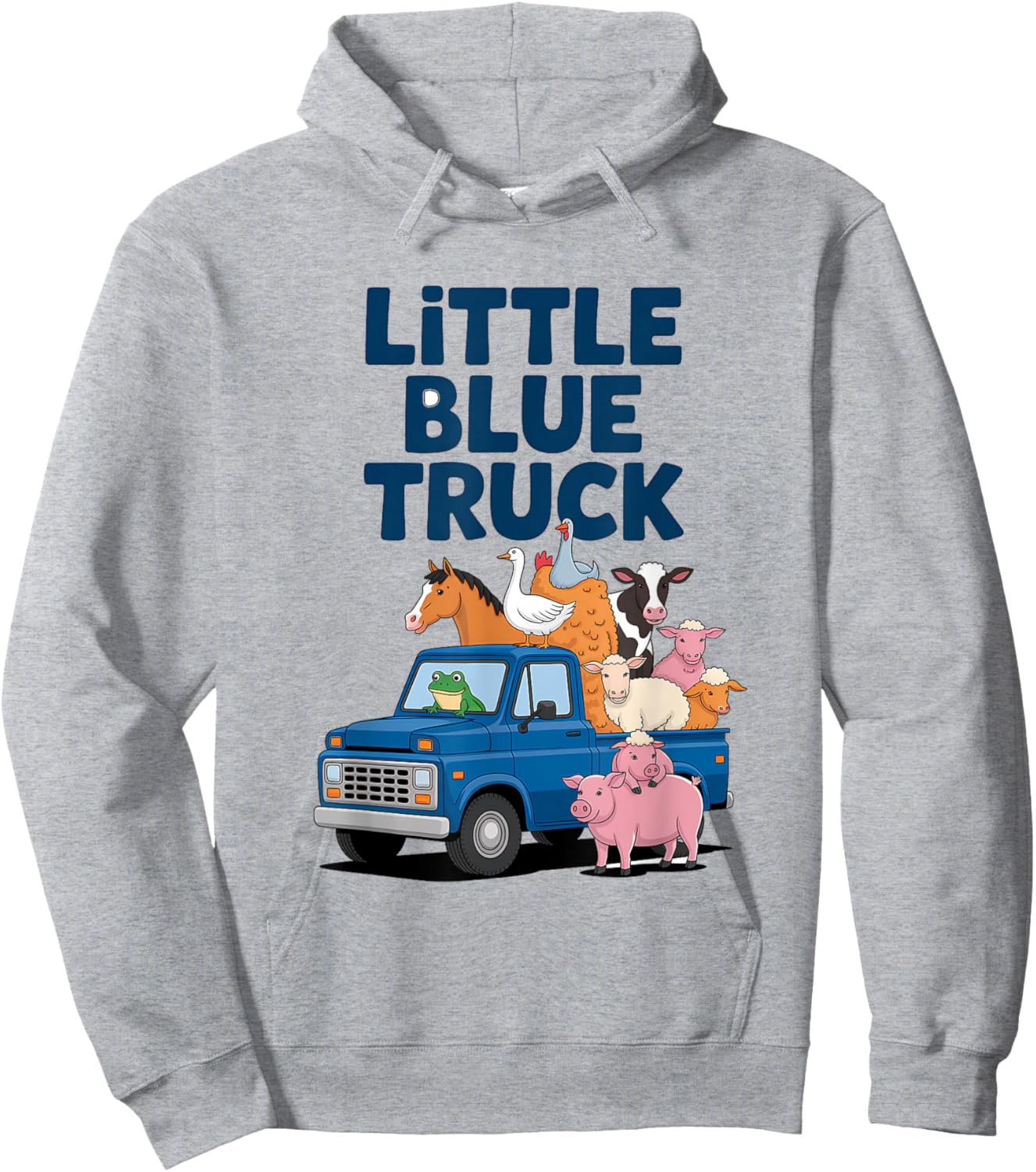 Little Blue Truck Shirt Toddler Animals Little Blue Truck Hoodie - Hoodie | Ash