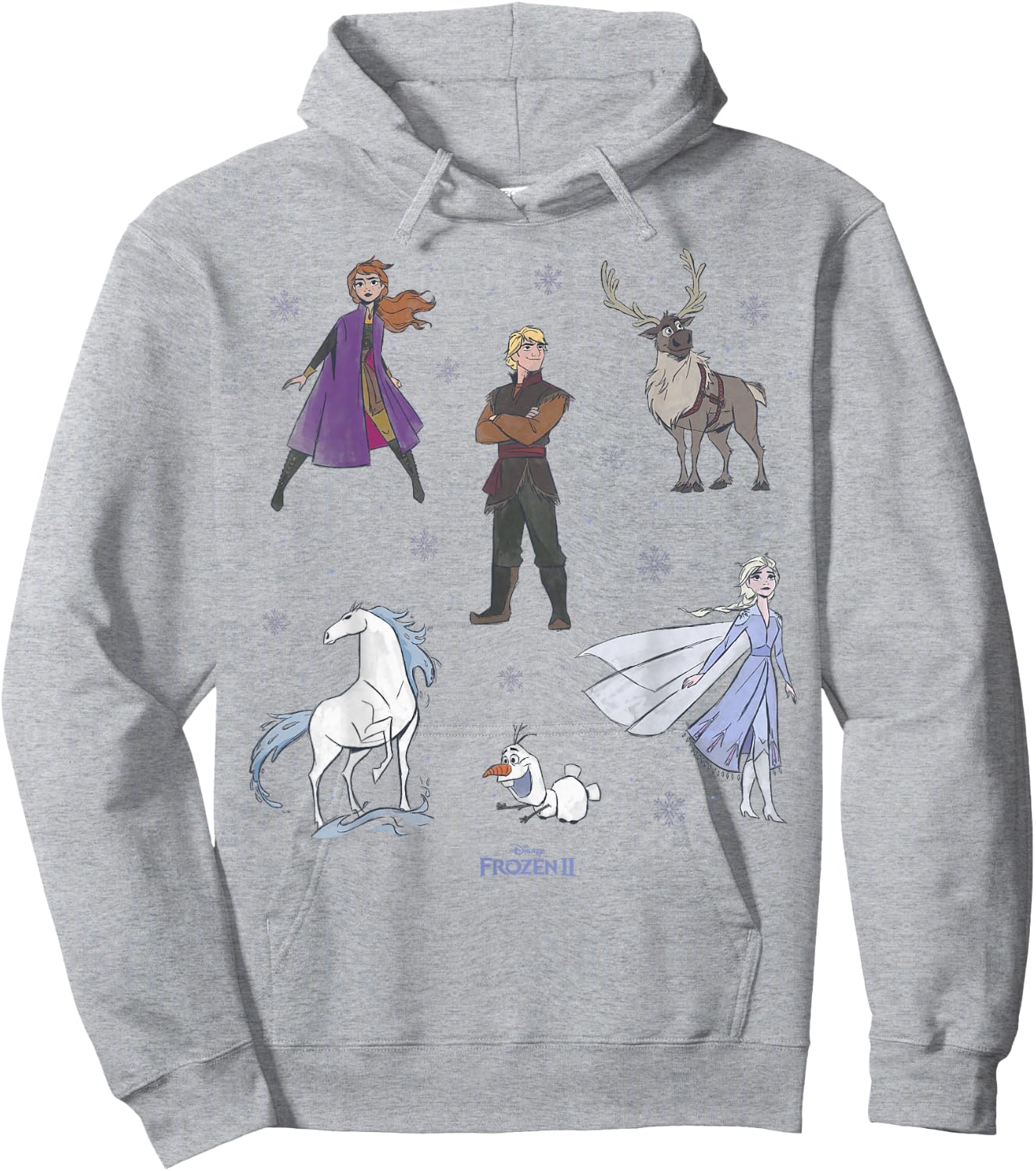 Disney Frozen 2 Cast Group Shot Poster Hoodie - Hoodie | Ash