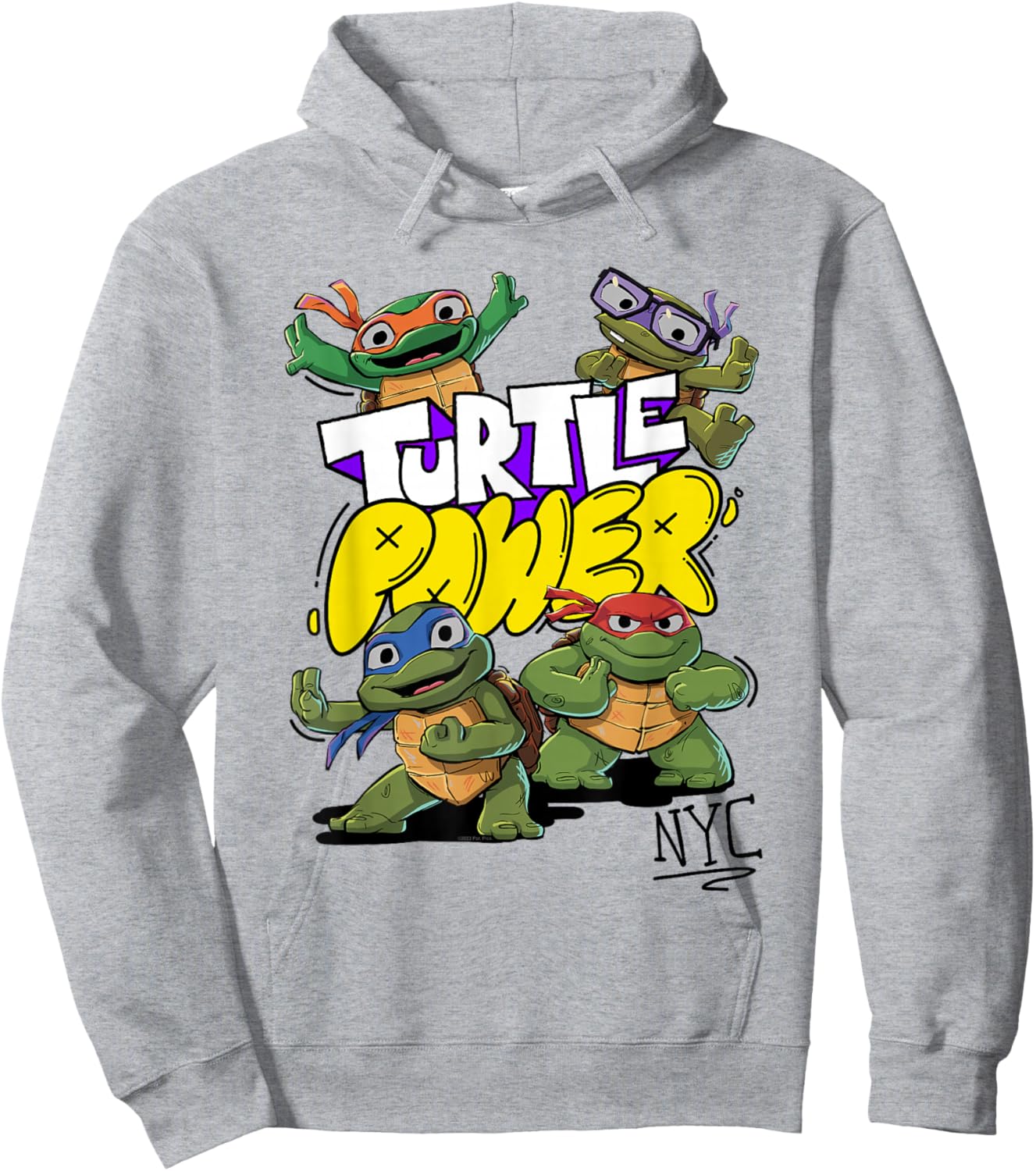 Teenage Mutant Ninja Turtles: Mutant Mayhem Cute Turtle Hoodie - Hoodie | Ash