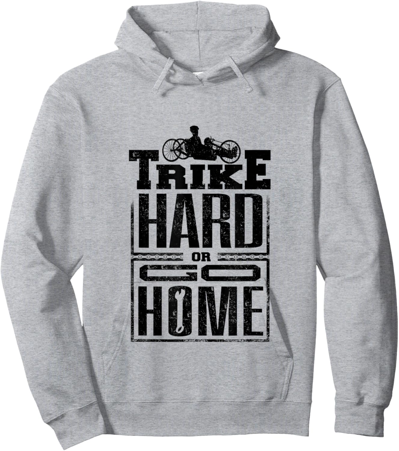 Recumbent Trike Triker Recumbent Bike Trike Hard Hoodie - Hoodie | Ash