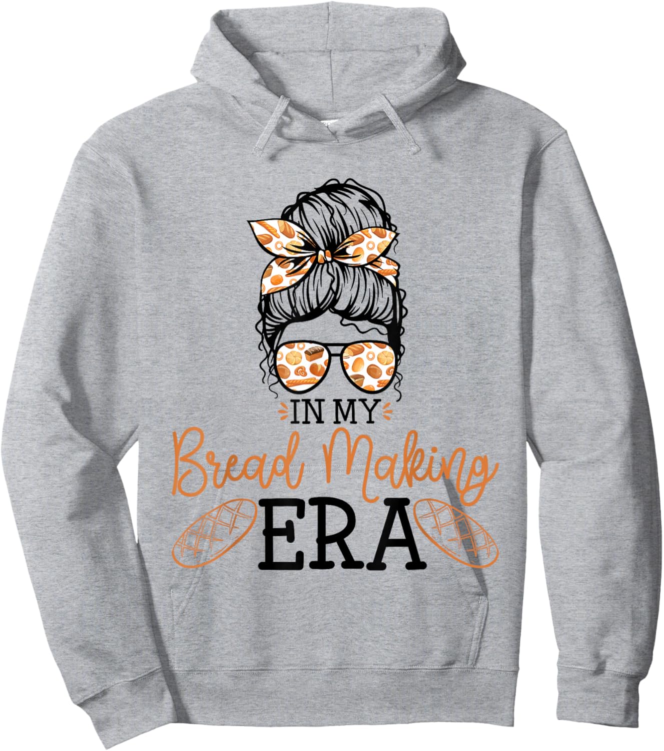 in My Bread Making Era Bread Baking Sourdough Enthusiast Hoodie - Hoodie | Ash