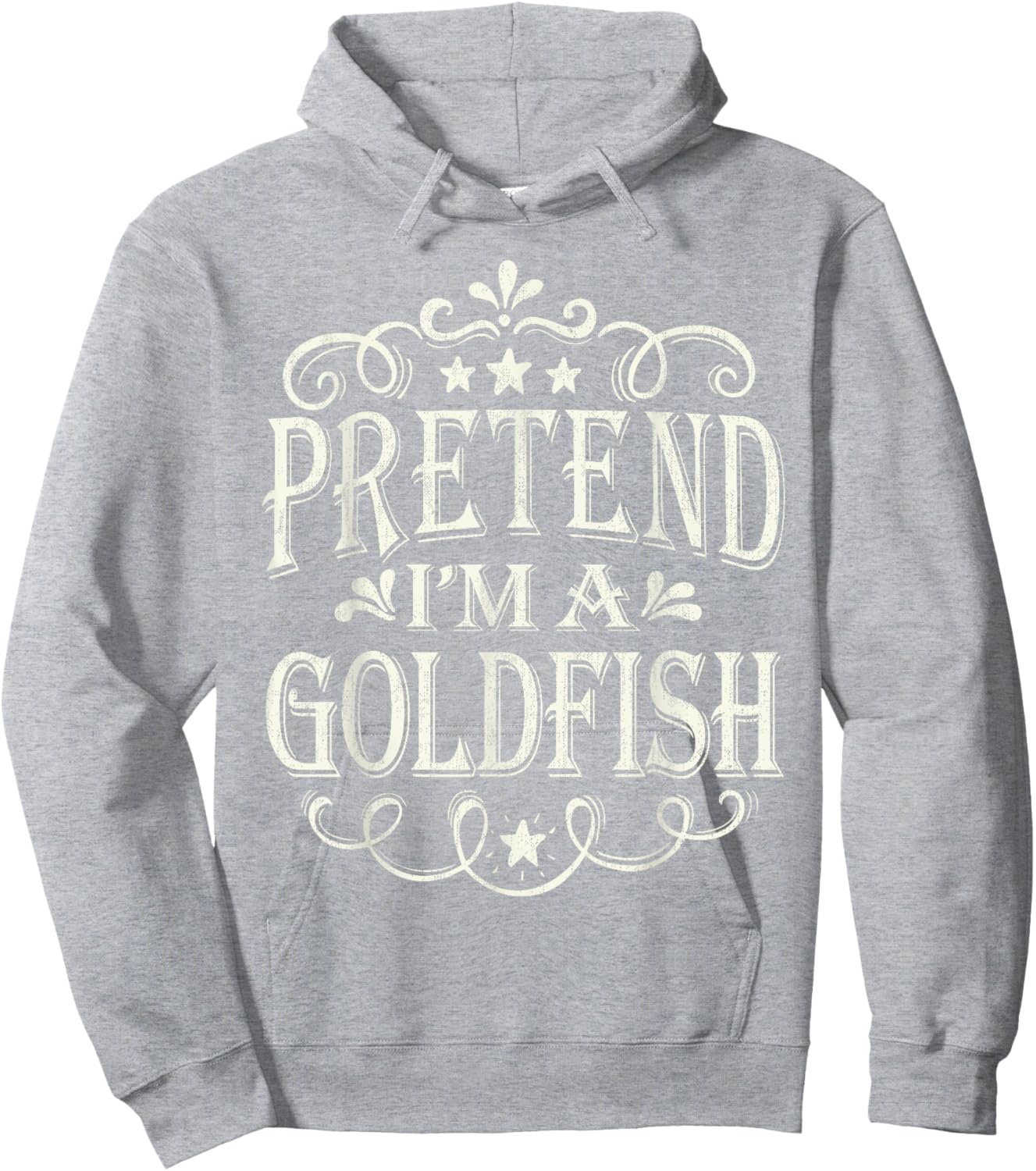 Pretend I'm A Goldfish Funny Easy Halloween Costume Hoodie - Hoodie | Ash