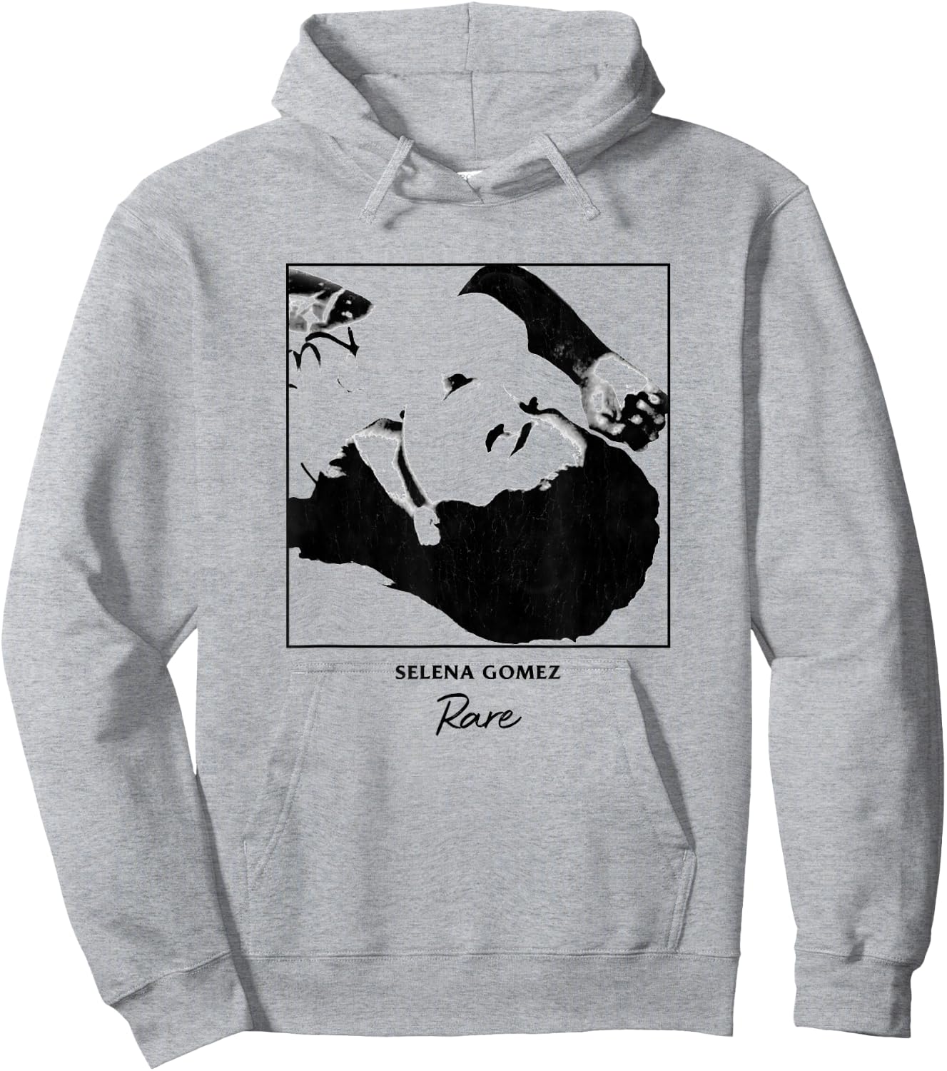 Selena Gomez Black & White Album Art Hoodie - Hoodie | Ash