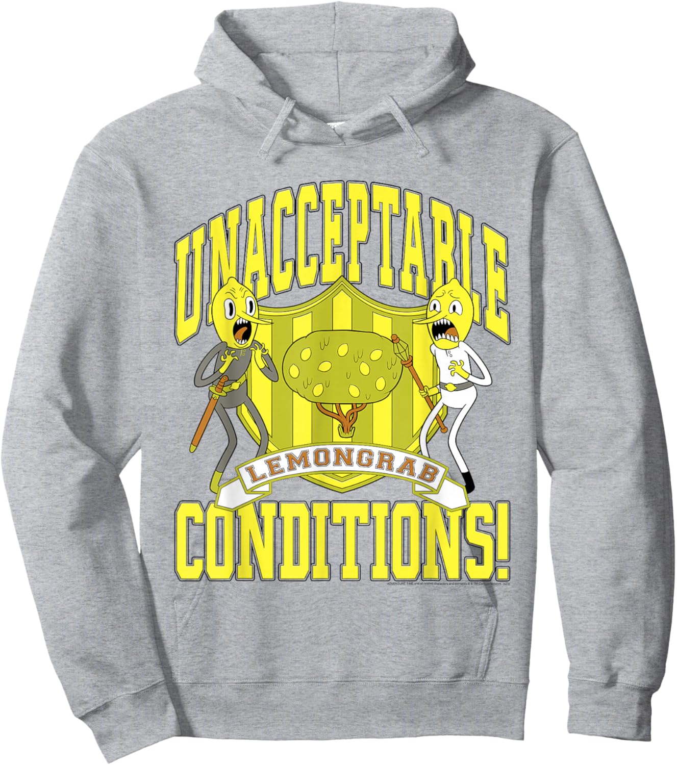 Adventure Time Lemongrab Unacceptable Conditions Hoodie - Hoodie | Ash