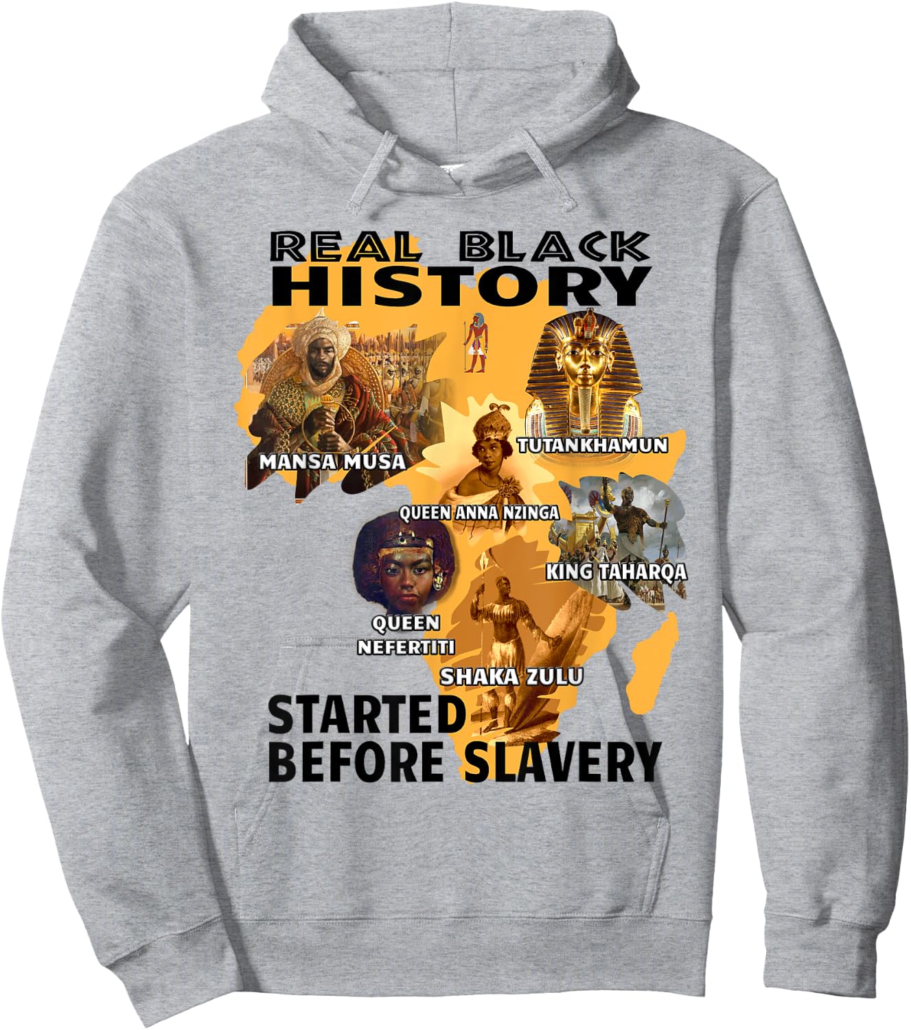 Black Awareness Afrocentric Attire African American Slavery Hoodie - Hoodie | Ash