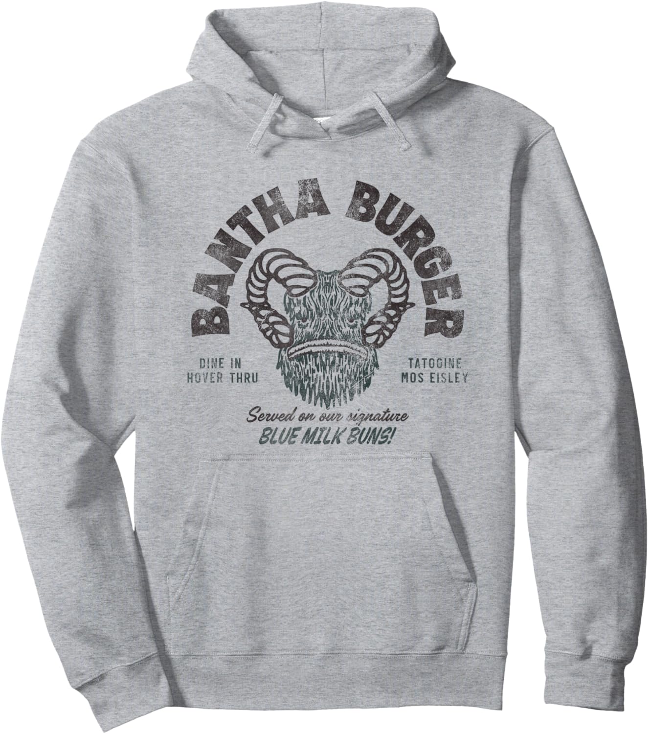 Star Wars Bantha Burger Black Hoodie - Hoodie | Ash