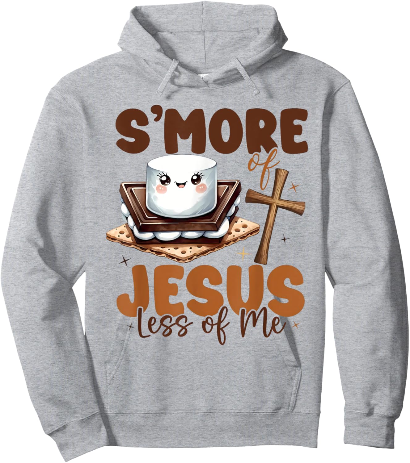 S'more Of Jesus And Less Of Me Funny Christian Hoodie - Hoodie | Ash