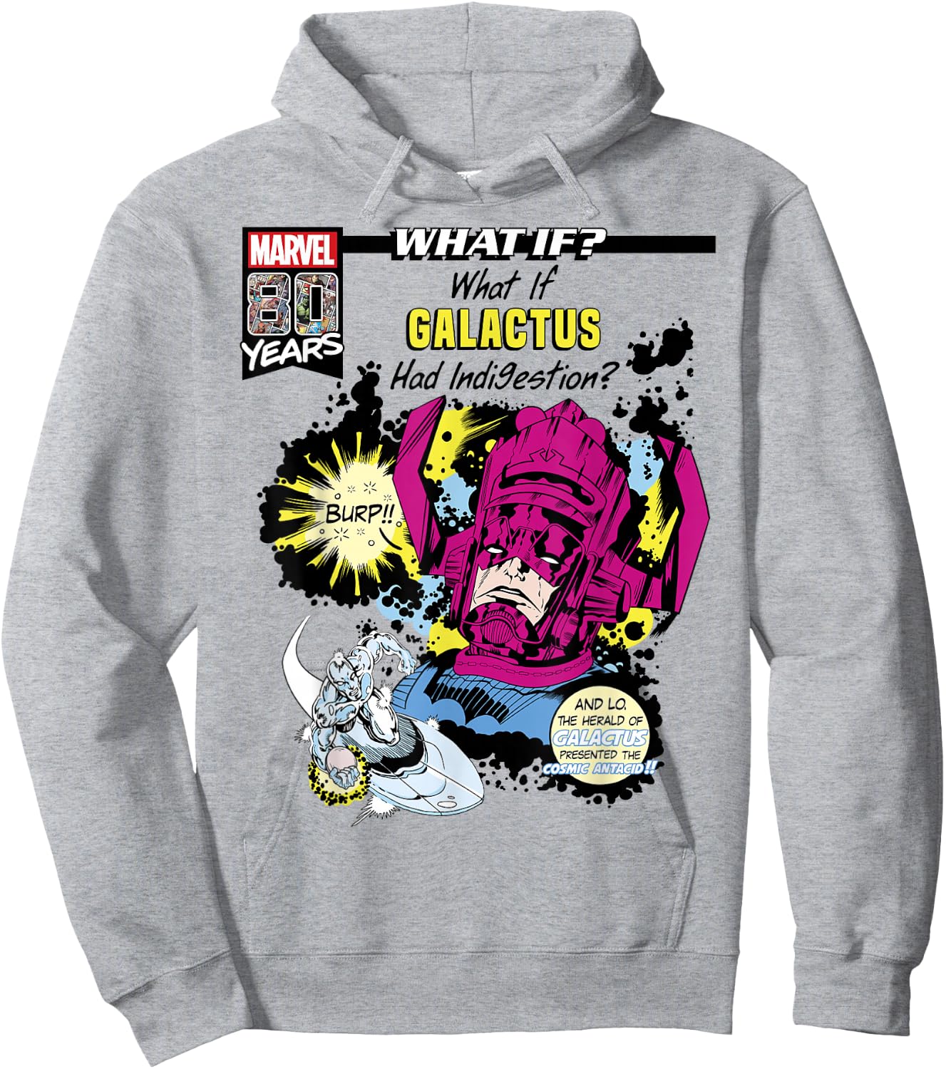 Marvel What If Galactus Had Indigestion Comic Cover Small Hoodie - Hoodie | Ash