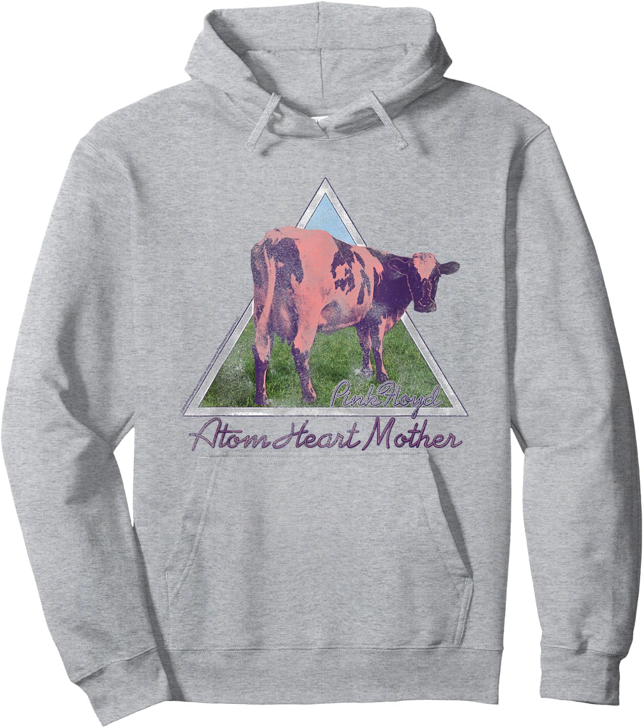 Pink Floyd Atom Mother Heart Pyramid Hoodie - Hoodie | Ash
