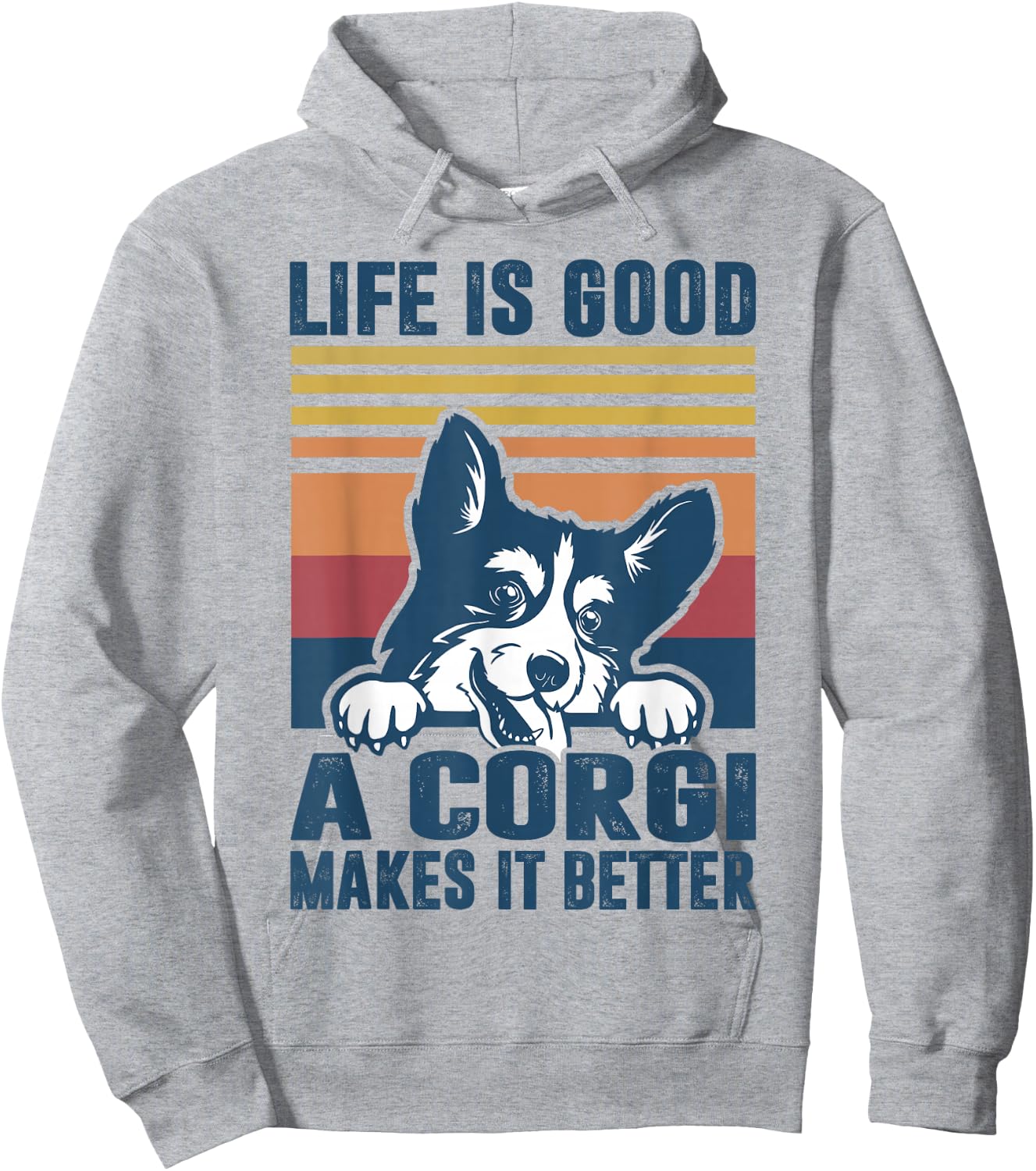 Corgi Dog Gifts for Corgi Lovers Men Women Corgi Hoodie - Hoodie | Ash