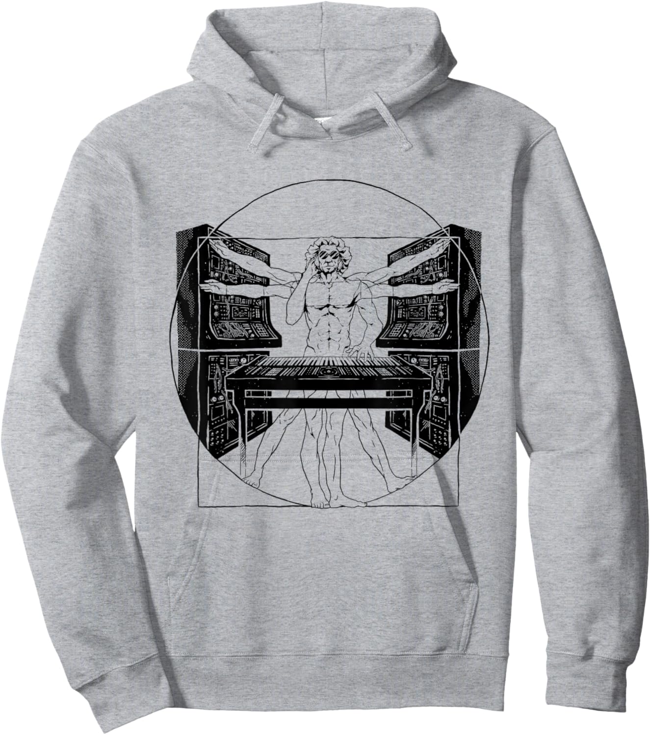 Synthesizer Synth Techno Music Cool Synthesizer Hoodie - Hoodie | Ash