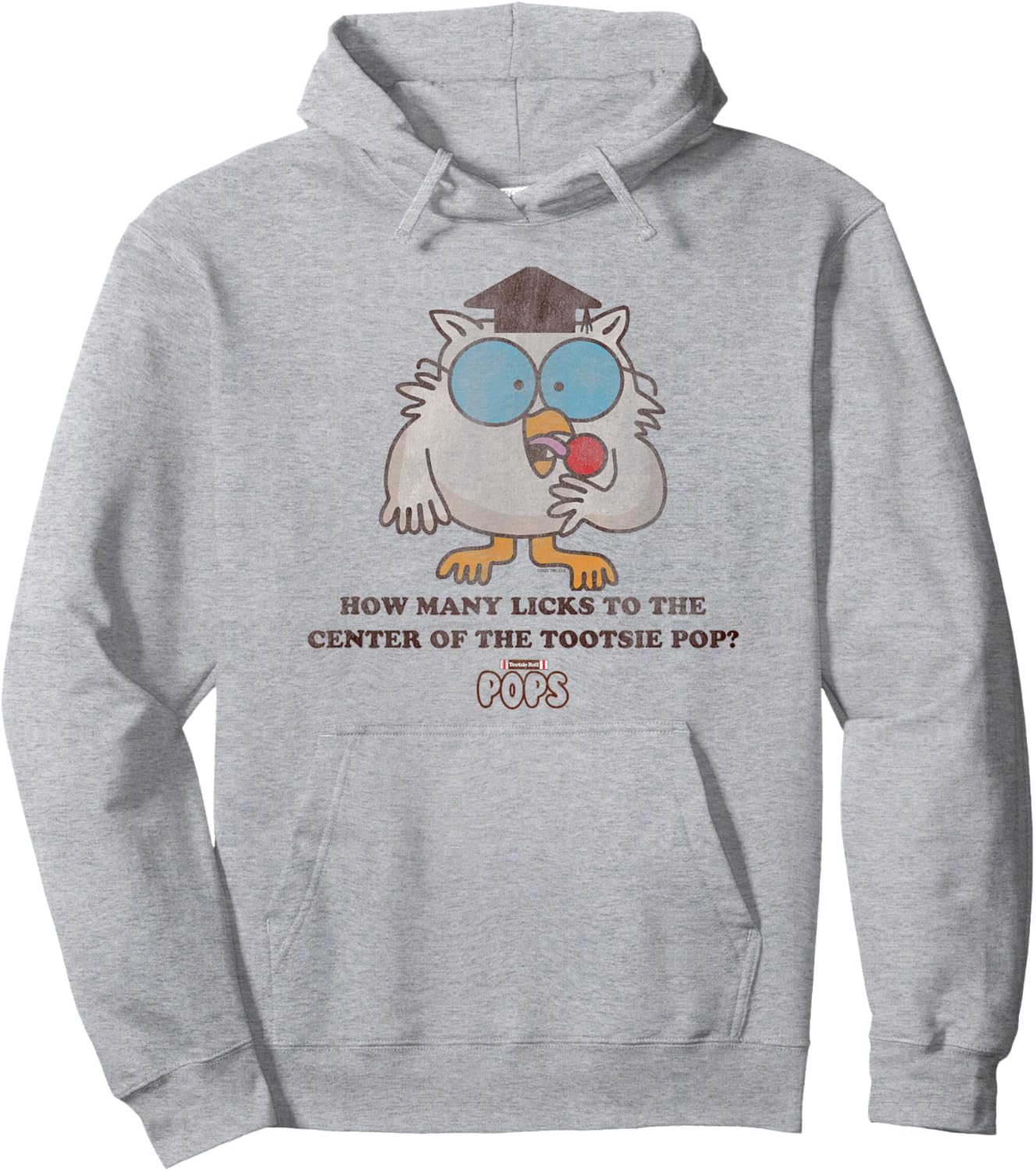 Tootsie Roll Pop Owl How Many Licks To The Center Hoodie - Hoodie | Ash