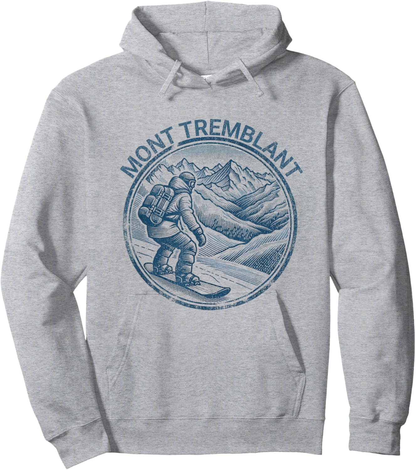 Mont Tremblant Canada Snowboarding Snowboarder Hoodie - Hoodie | Ash