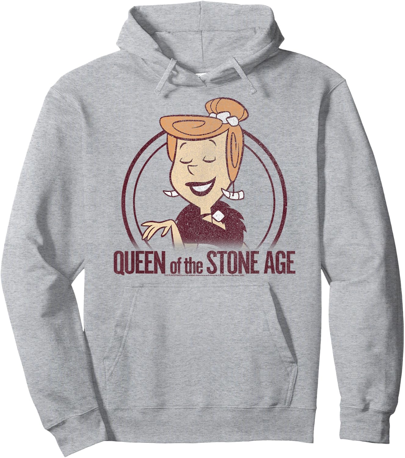 The Flintstones Wilma Queen of The Stone Age Hoodie - Hoodie | Ash