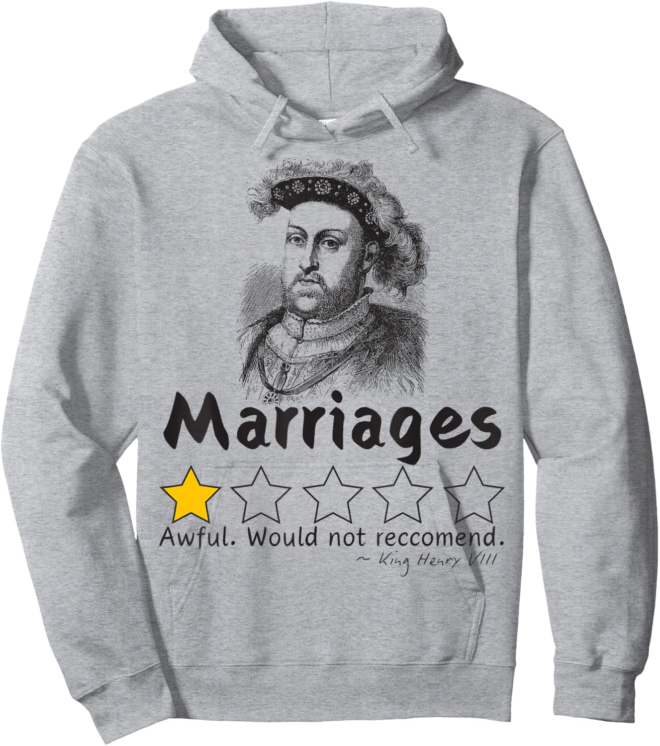 Six Wives of Henry VIII Funny History T Shirt Medieval Hoodie - Hoodie | Ash