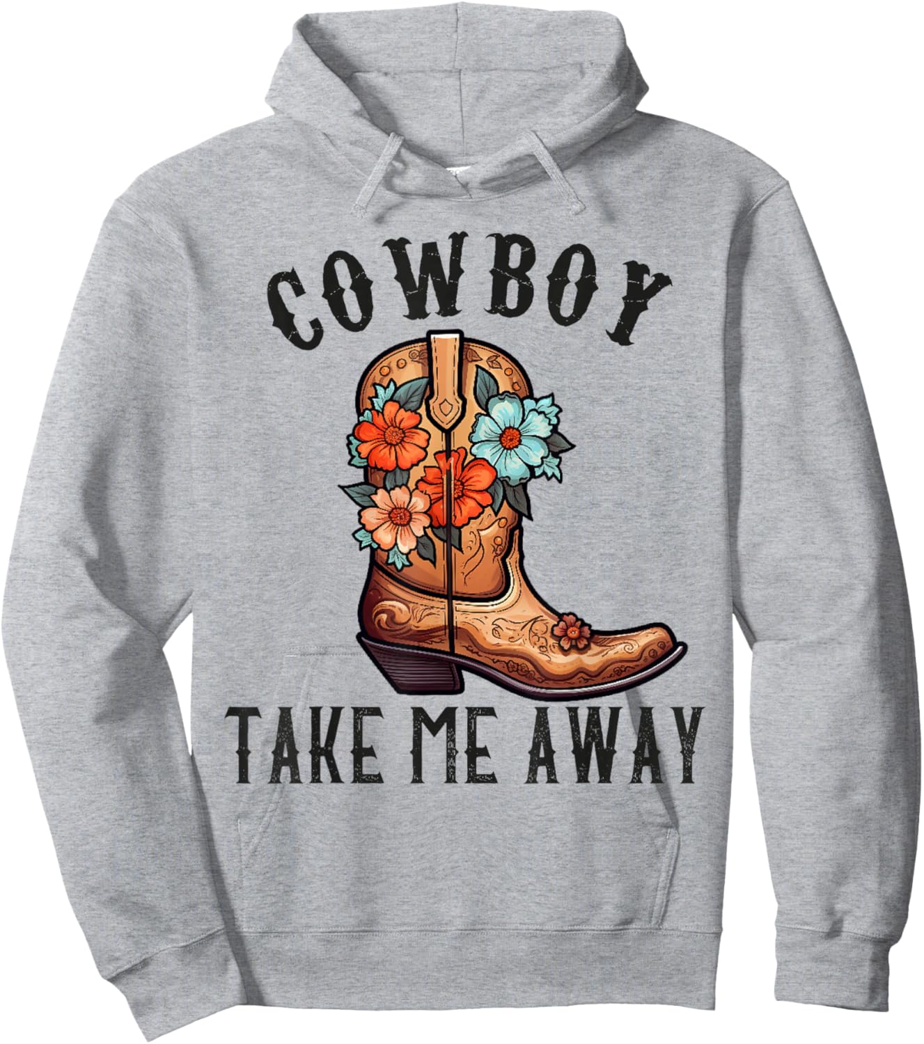 Cowboy Take Me Away Shirts Cowgirl Country Music Hoodie - Hoodie | Ash