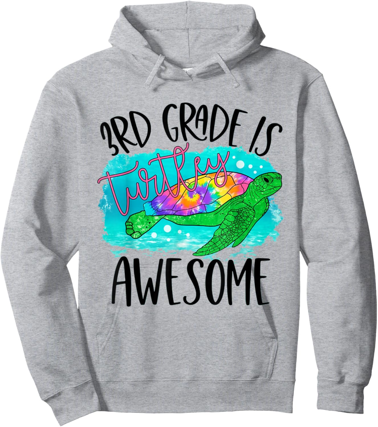3rd Grade is Turtley Awesome Back To School Boys Girls Kids Hoodie - Hoodie | Ash