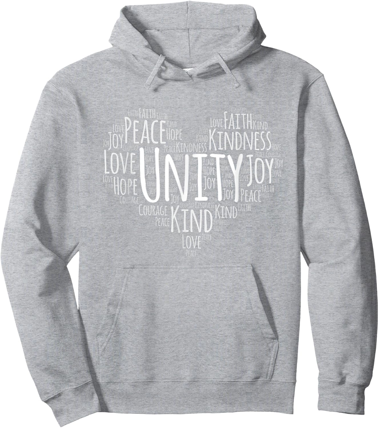 Unity Day Orange Heart Anti Bullying Gift Hoodie - Hoodie | Ash