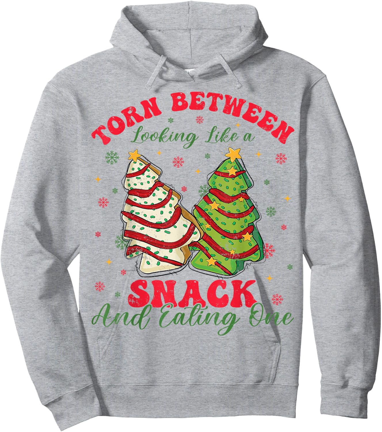 Torn Between Looking Like A Snack And Eating One Christmas Hoodie - Hoodie | Ash