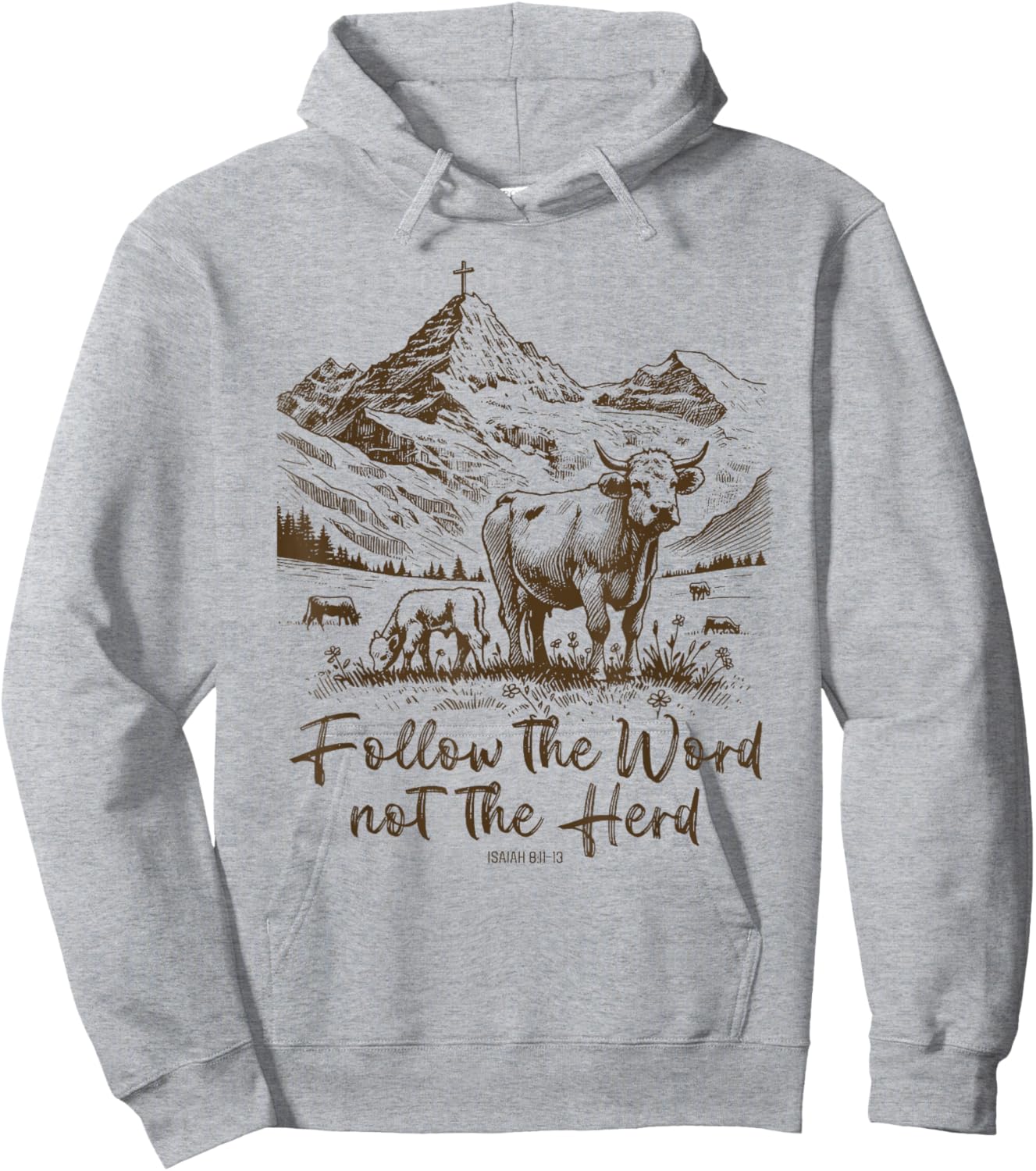 Follow The Word Not The Herd Hoodie - Hoodie | Ash