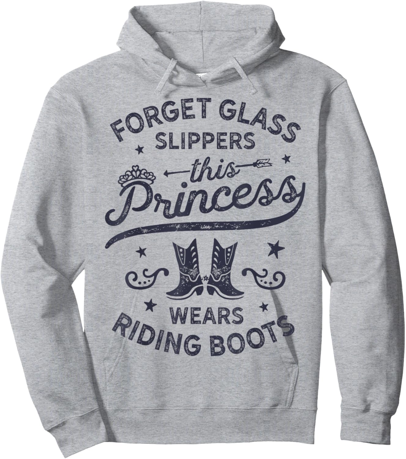 Forget Glass Sleepers This Princess Wears Riding Boots Horse Hoodie - Hoodie | Ash