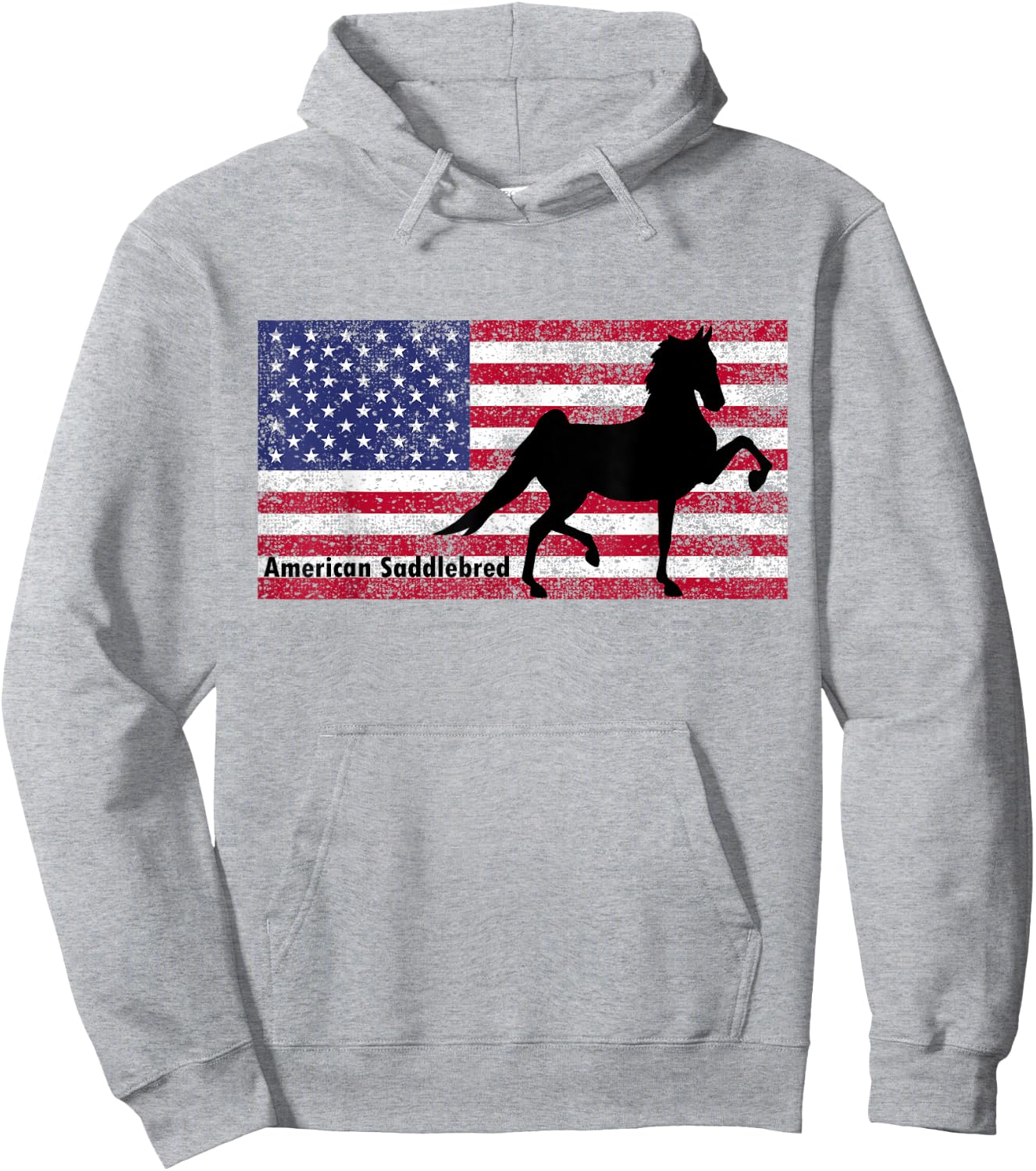 American Saddlebred Horse Training Gaited Horses Men T Shirt Hoodie - Hoodie | Ash