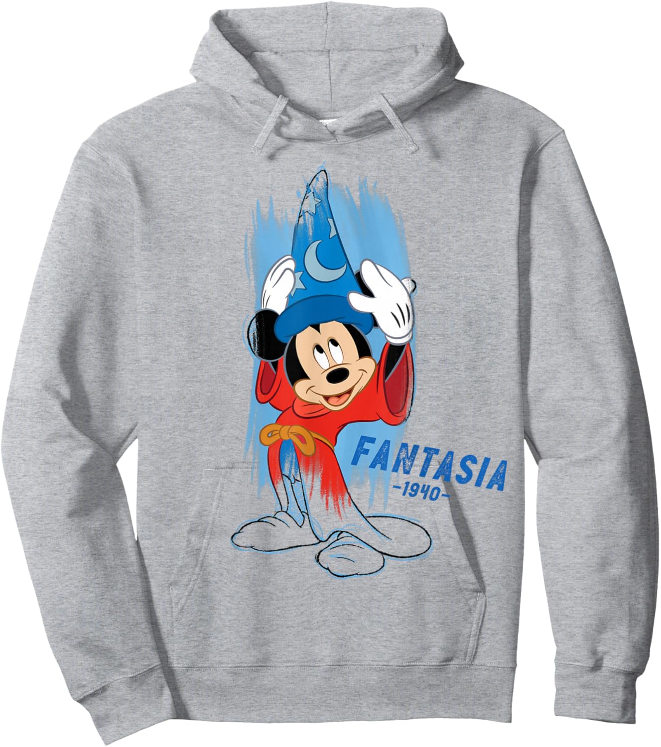 Disney Ink and Paint Sorcerer Mickey Mouse in Fantasia 1940 , Black, S Hoodie - Hoodie | Ash