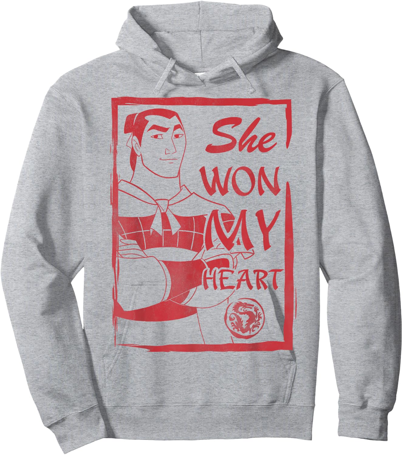Disney Mulan Shang She Won My Heart Poster Graphic Hoodie - Hoodie | Ash
