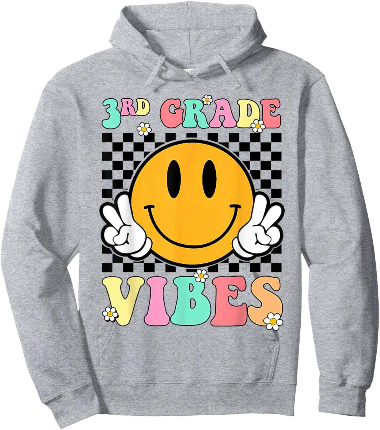 3rd Grade Vibes Back To School First Day Teachers Kids Hoodie - Hoodie | Ash
