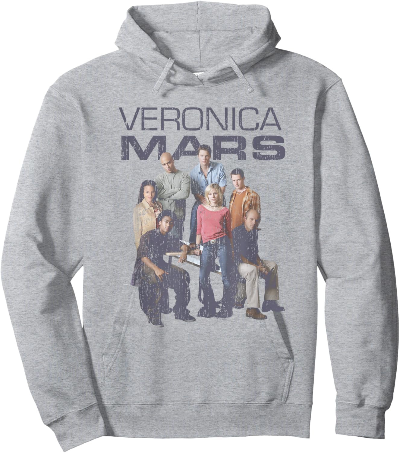 Veronica Mars Main Characters Distressed Group Shot Hoodie - Hoodie | Ash