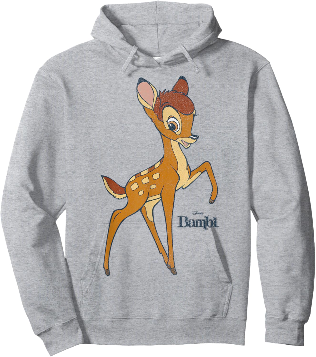 Disney Bambi Simple Portrait Logo Hoodie - Hoodie | Ash