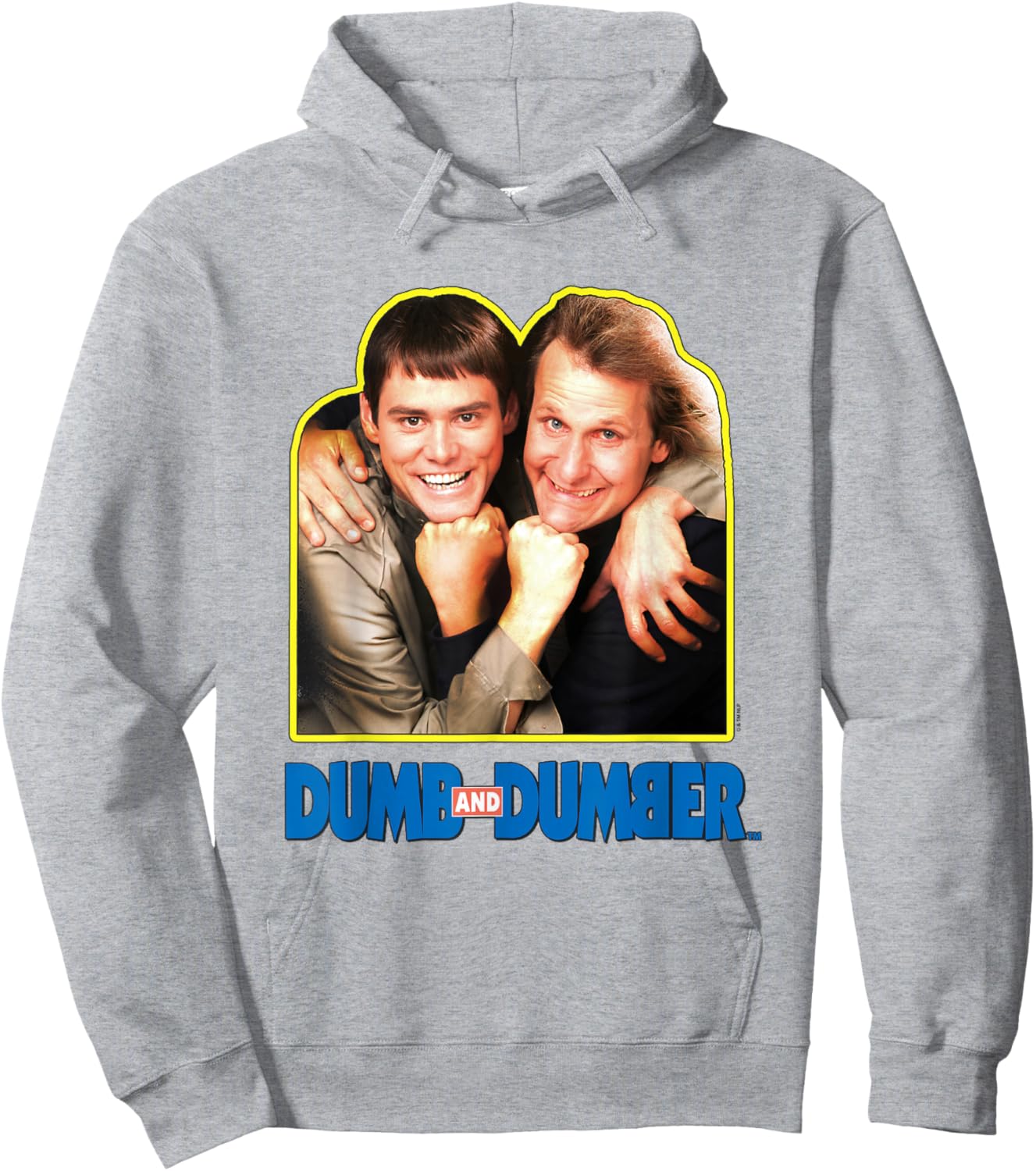 Dumb and Dumber Lloyd & Harry Bro Hug Portrait Vintage Hoodie - Hoodie | Ash