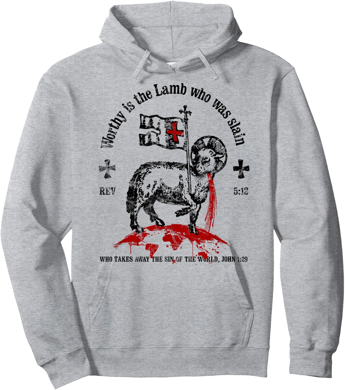 Worthy is the Lamb that was Slain Christian Hoodie - Hoodie | Ash