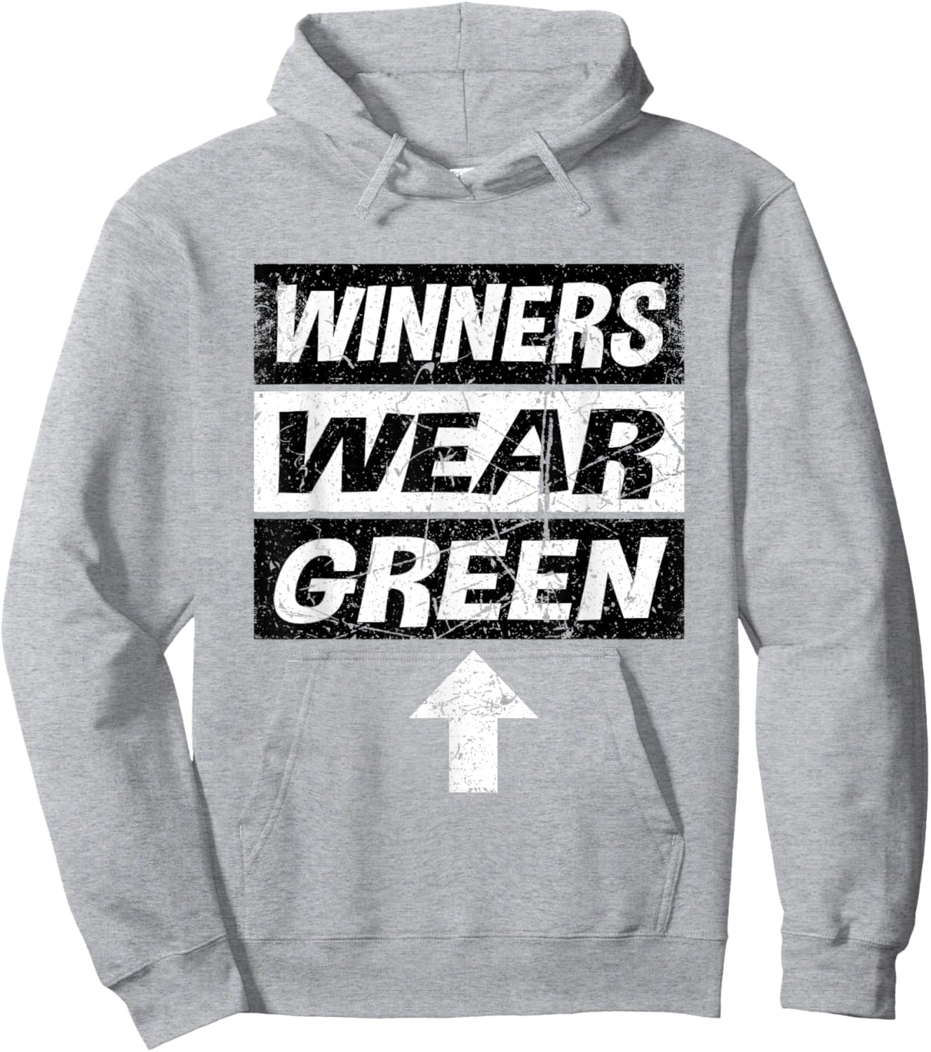 Retro Winners Wear Green Team Spirit Week Shirt Game Hoodie - Hoodie | Ash