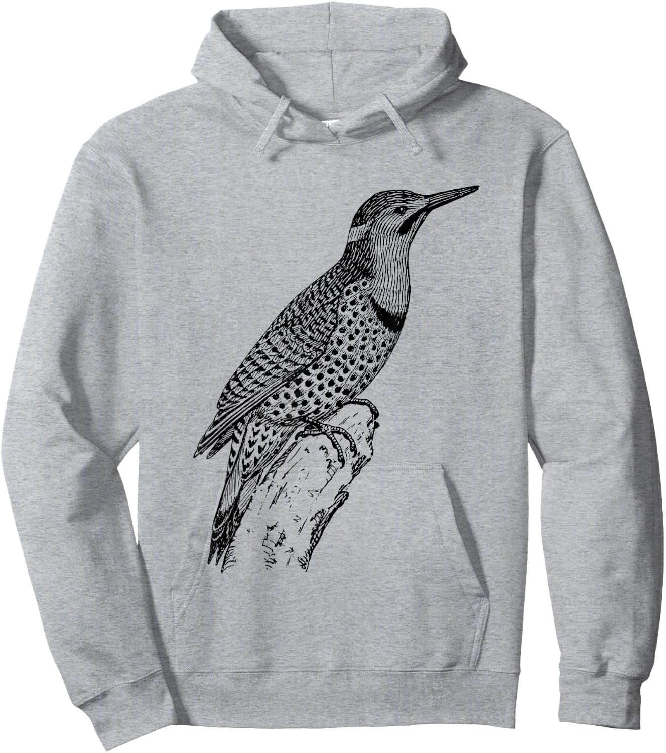 Northern Flicker Bird Hoodie - Hoodie | Ash