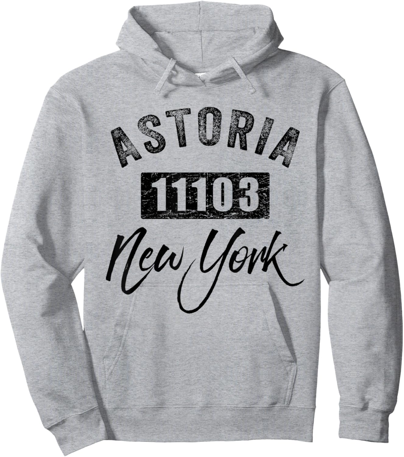 Astoria NY 11103 Queens Hometown Tourist Souvenir Zip Code Hoodie - Hoodie | Ash
