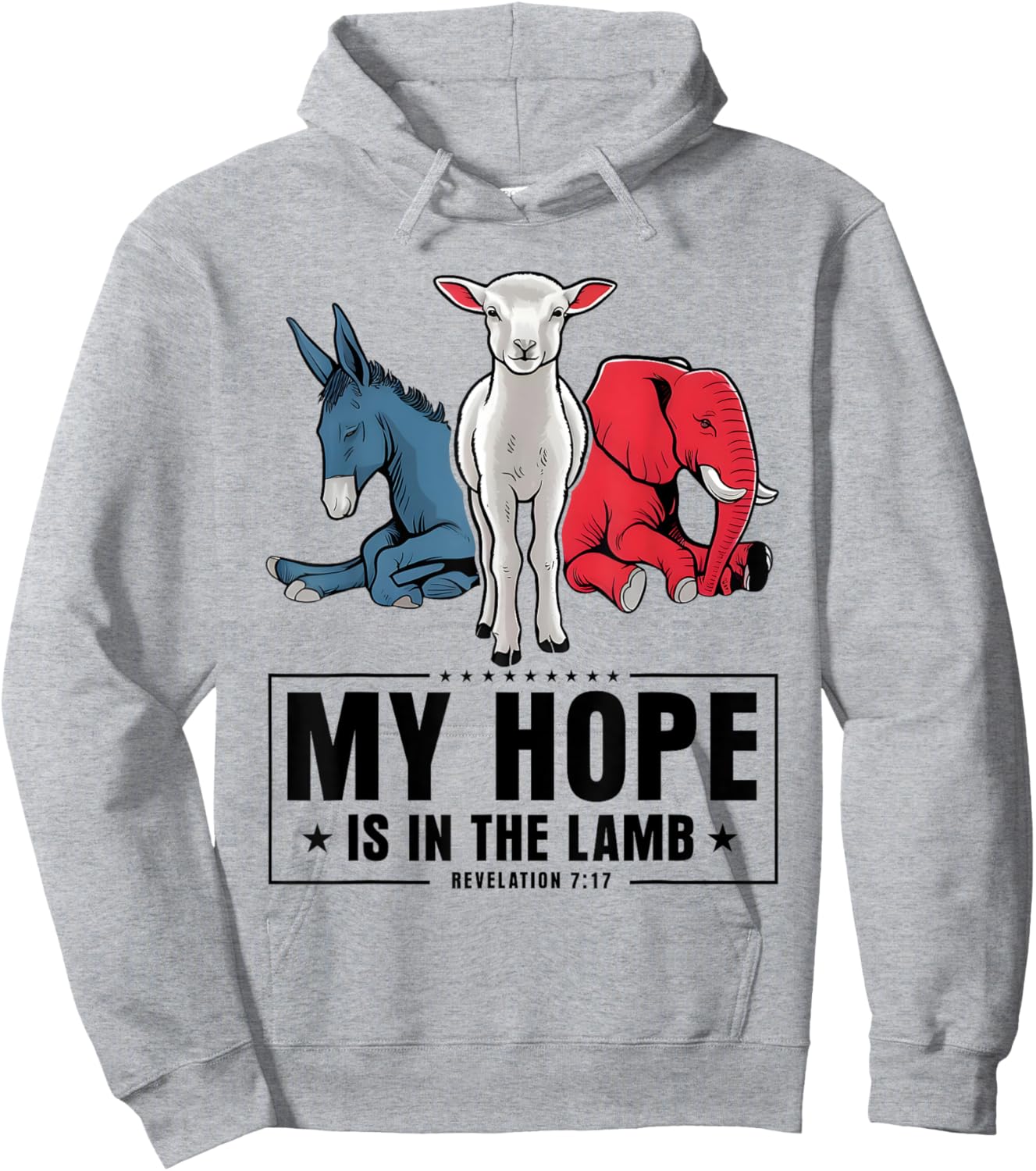 My Hope Is In The Lamb Christian God Jesus Hoodie - Hoodie | Ash