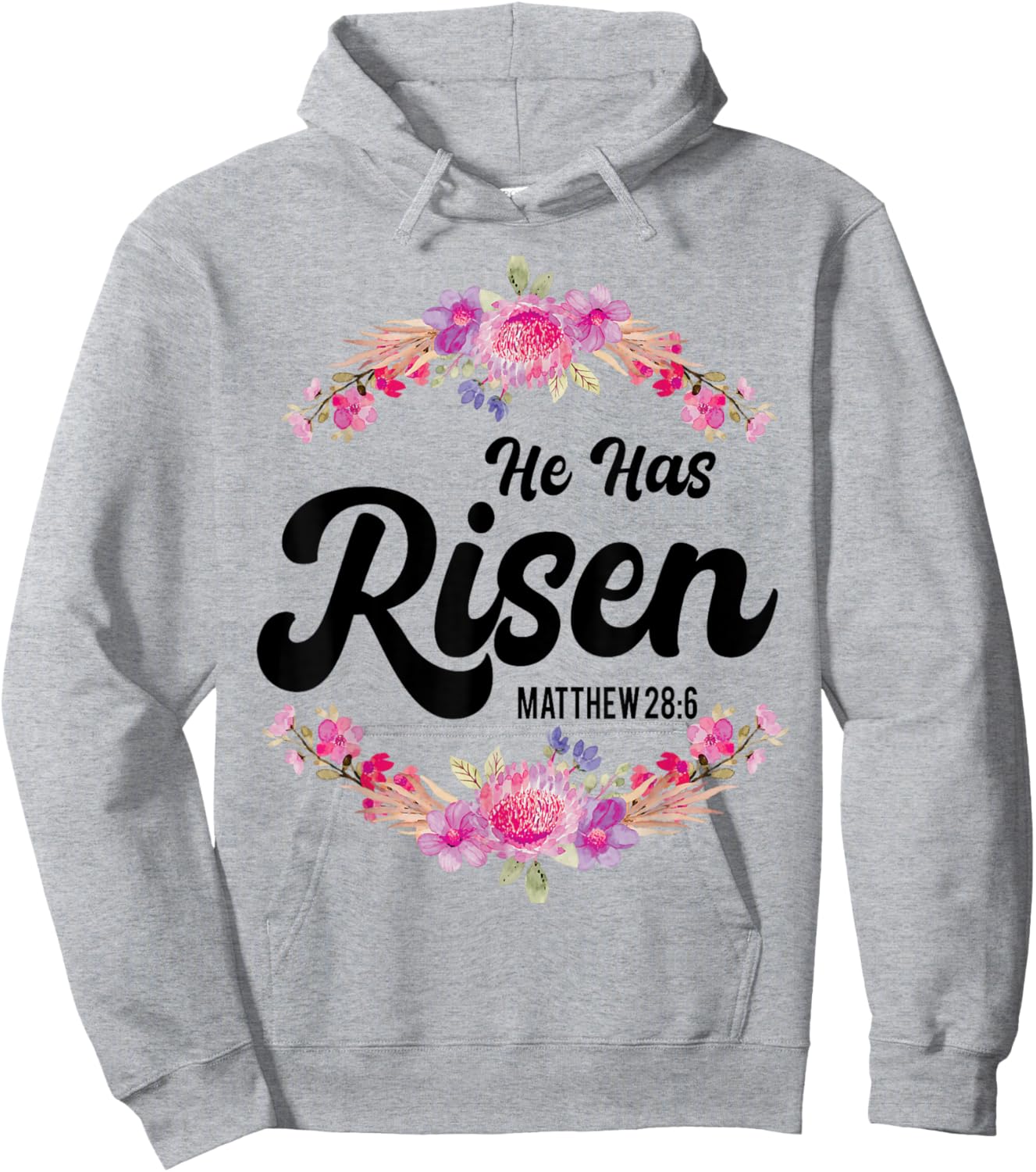 He Has Risen Jesus Christian Religous Easter Sunday Jesus Hoodie - Hoodie | Ash