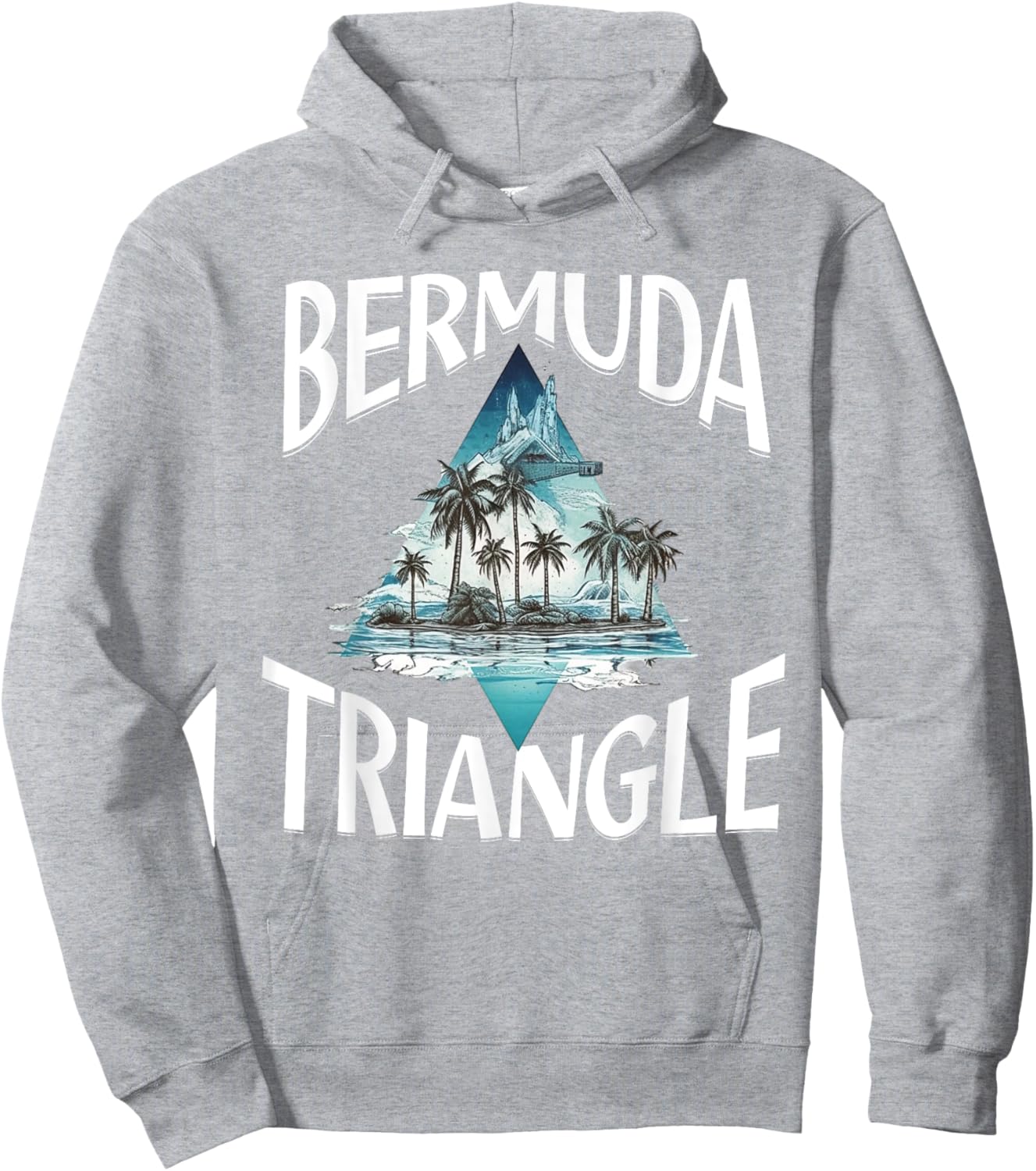 I Survived The Bermuda Triangle Funny Vacation Cruise Hoodie - Hoodie | Ash