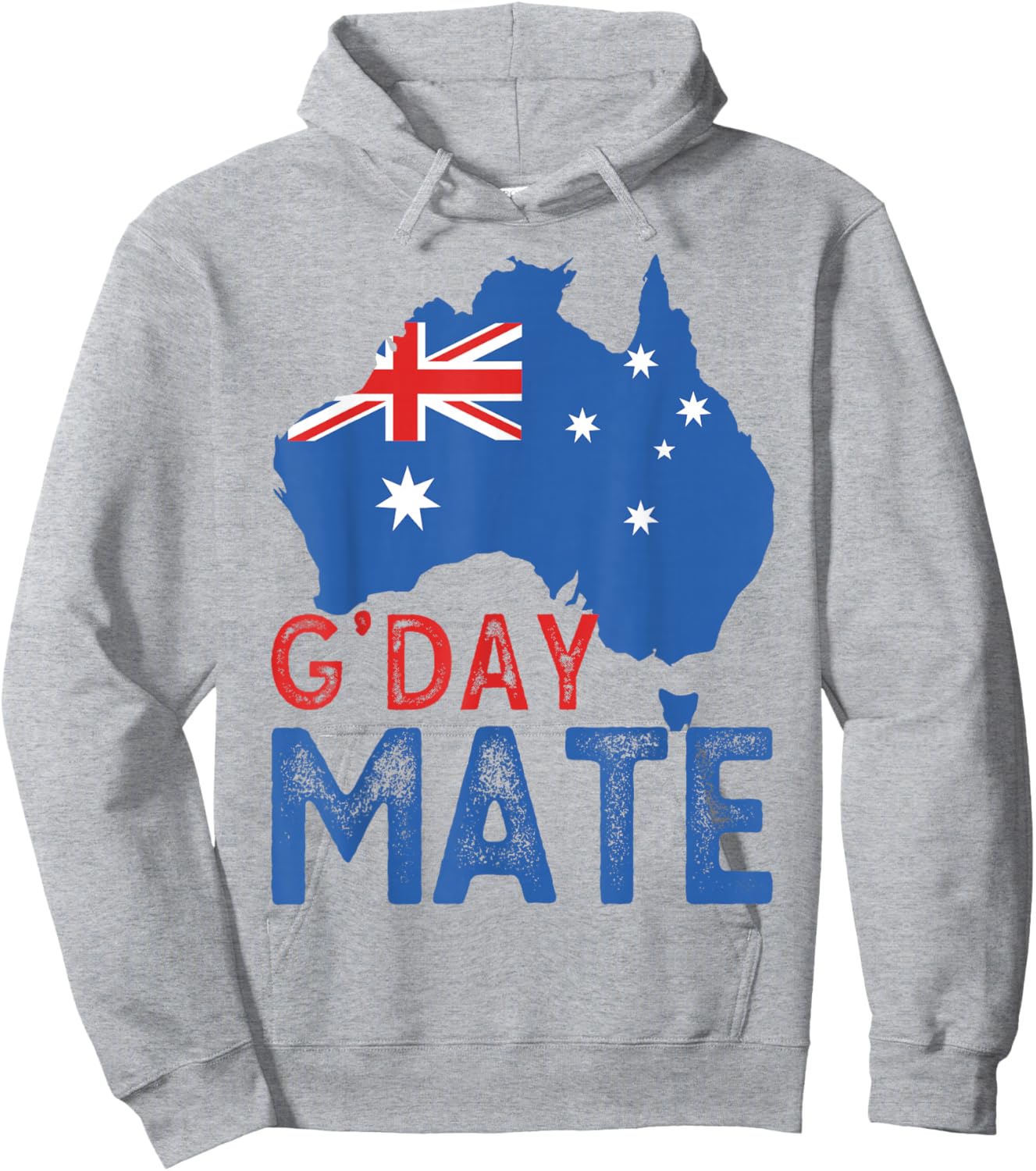 Australia G'Day Mate Shirt Funny Kangaroo Aussies Good Day Hoodie - Hoodie | Ash
