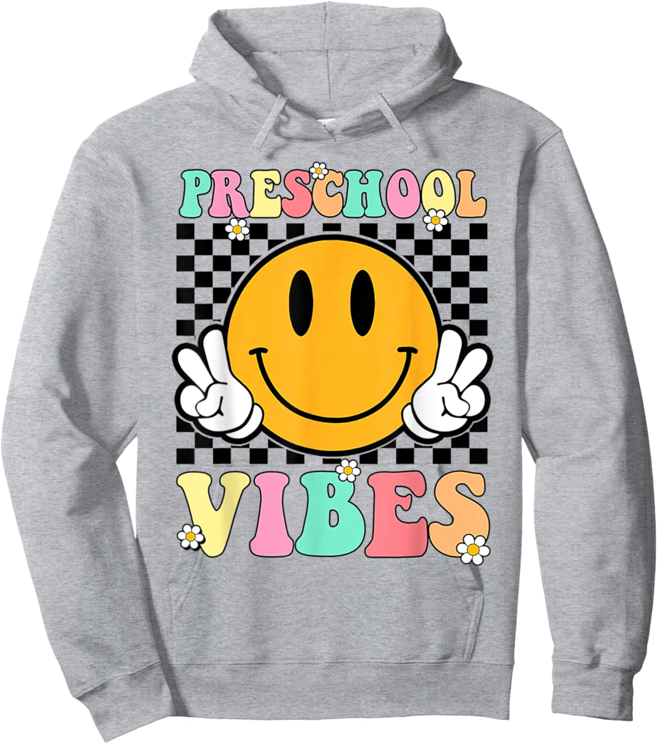 Preschool Vibes Back To School First Day Teachers Kids Hoodie - Hoodie | Ash