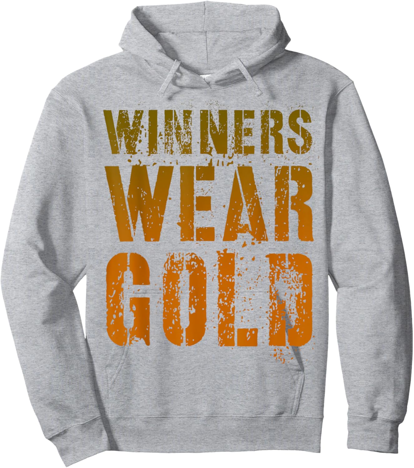 Vintage WINNERS WEAR GOLD Cheer Summer Camp War Game Team Hoodie - Hoodie | Ash