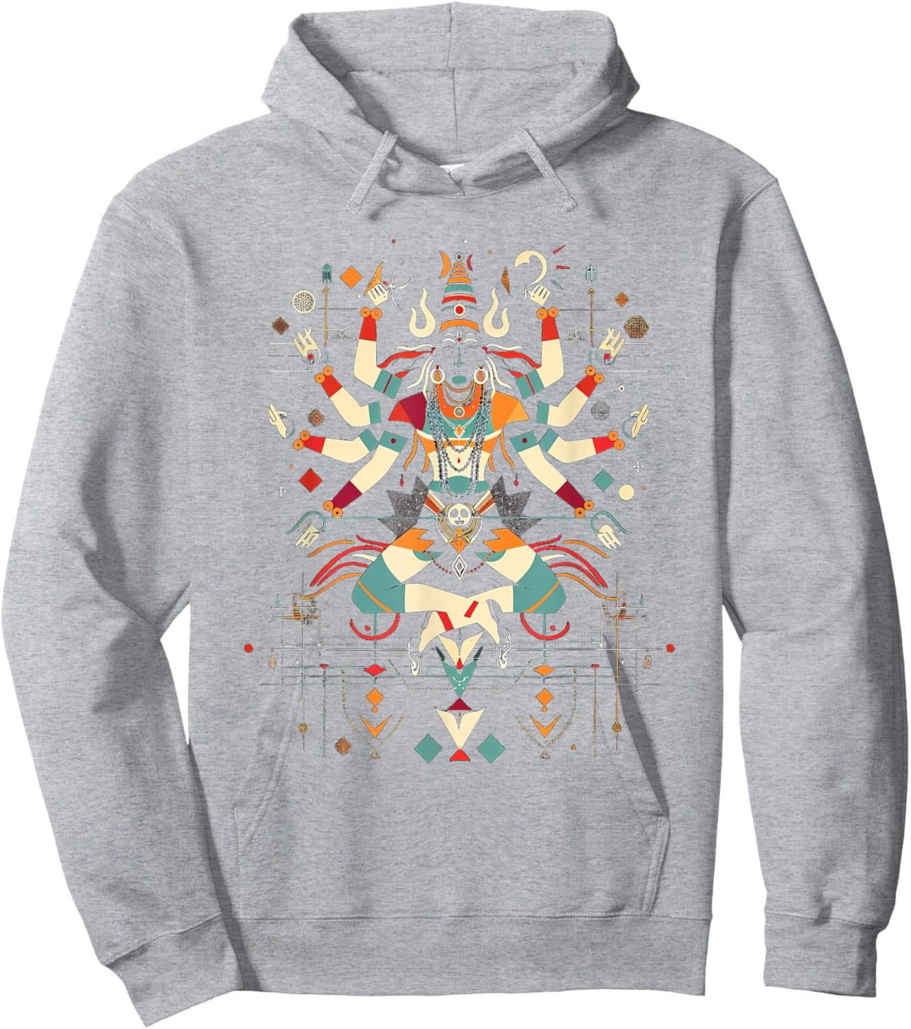 Shiva spiritual hindu god tandava dance yoga meditation Hoodie - Hoodie | Ash