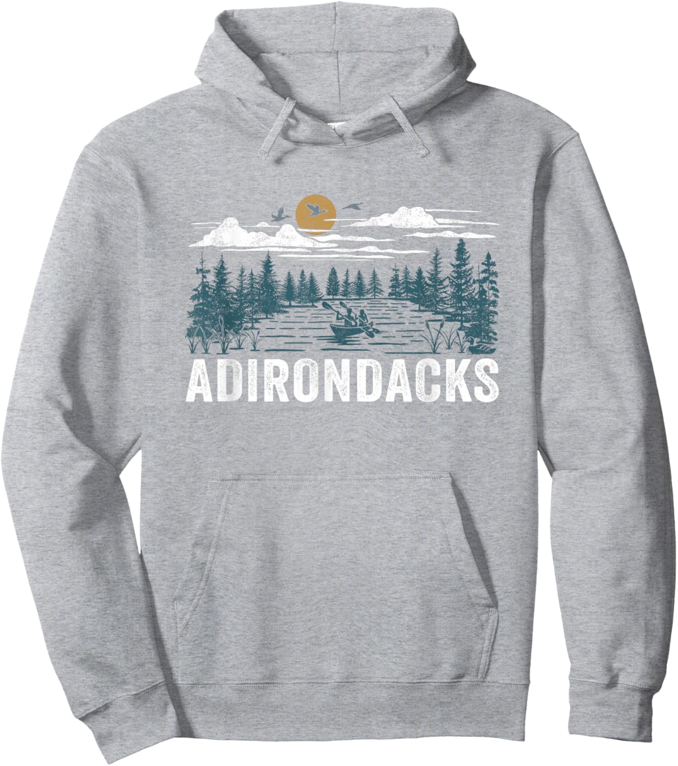 Adirondacks New York Hoodie - Hoodie | Ash