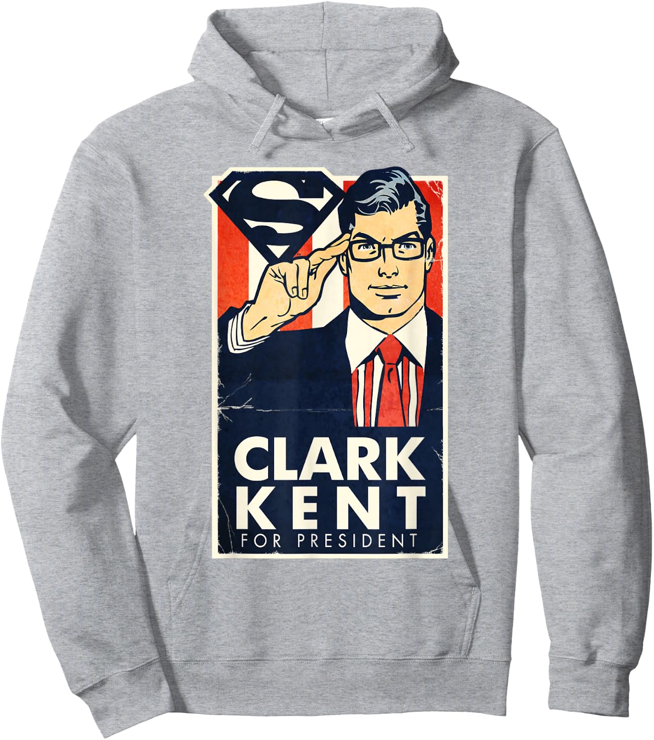 Superman Kent for President T Shirt Hoodie - Hoodie | Ash