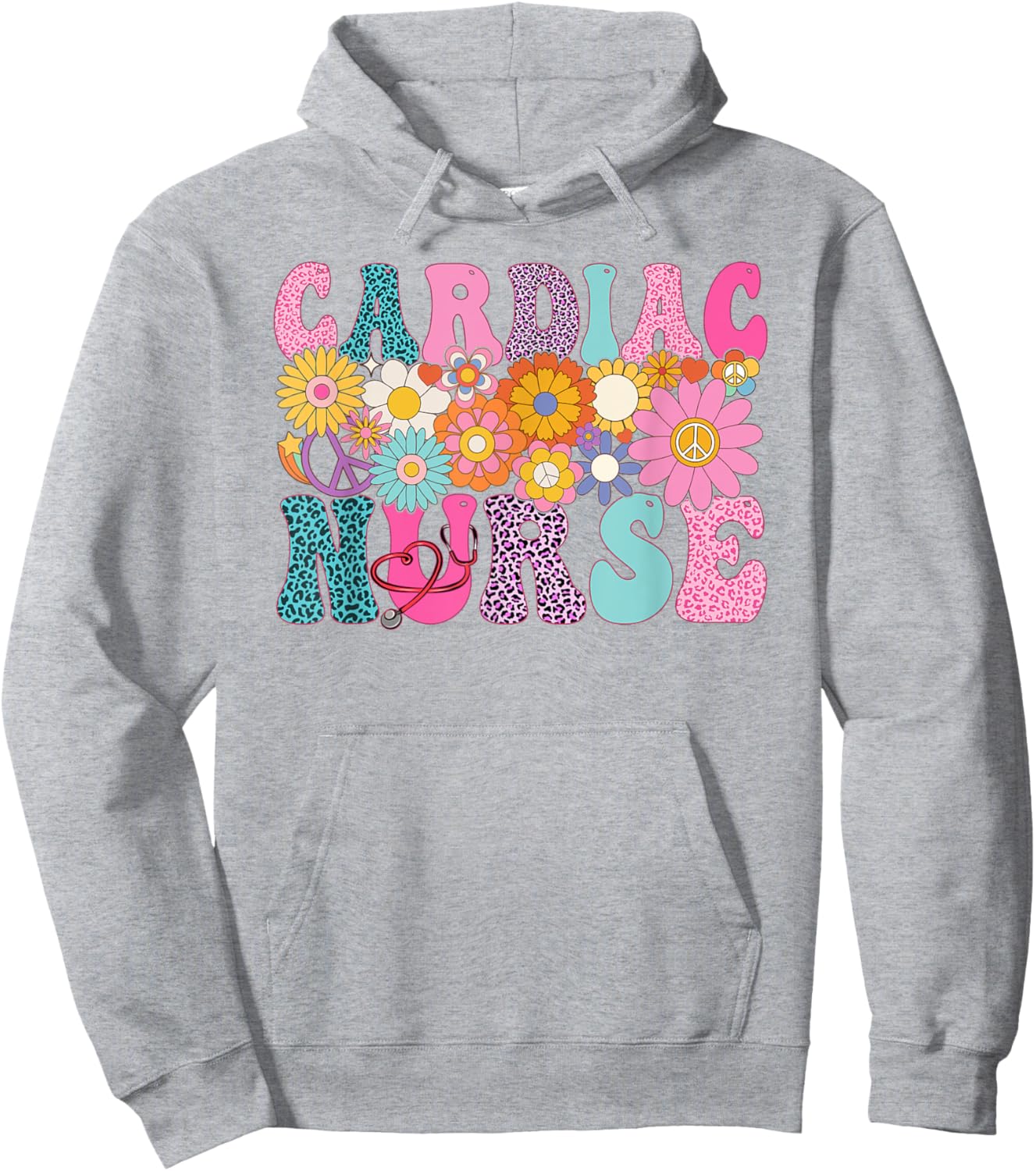 Cardiac Nurse Week Groovy Appreciation Day Hoodie - Hoodie | Ash