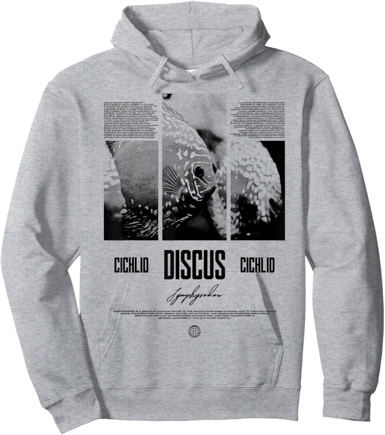 Discus Fish Cichlid Aquarium Fish Keeper , white, S Hoodie - Hoodie | Ash