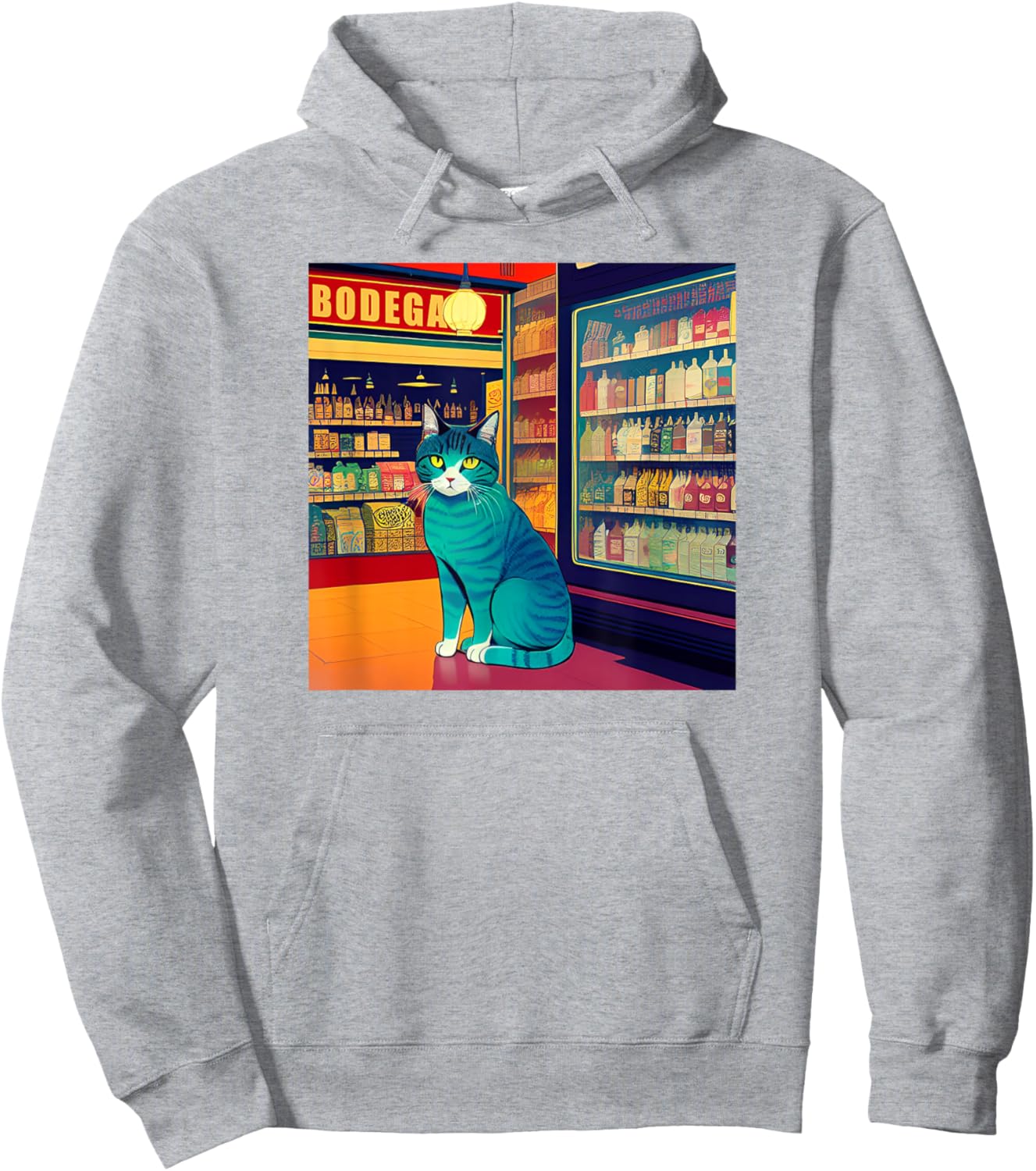 Cool Bodega Cat Meme Hoodie - Hoodie | Ash