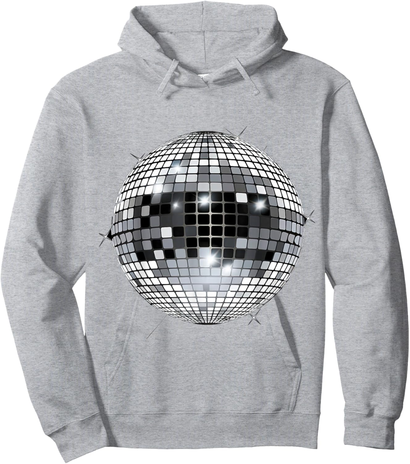 Disco Ball Vintage Retro House discoball Cool Party Hoodie - Hoodie | Ash