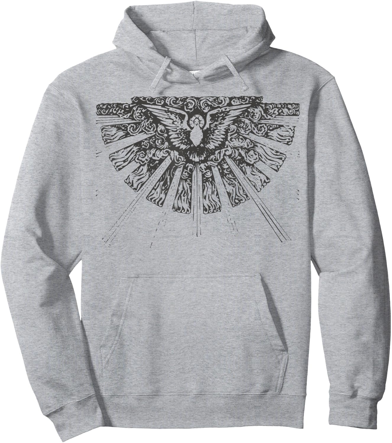 Filled with the Holy Spirit Pentecost Sunday Fire Flame Hoodie - Hoodie | Ash